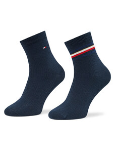 Комплект 2 чифта дълги чорапи дамски Tommy Hilfiger 701223809 Navy 003