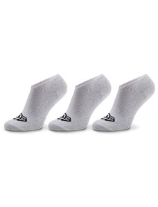 Комплект 3 чифта къси чорапи унисекс New Era Flag Sneaker Sock 13113638 Бял