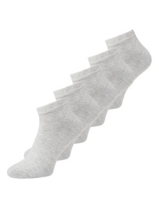 Комплект 5 чифта къси чорапи мъжки Jack&Jones Dongo 12120278 Light Gray