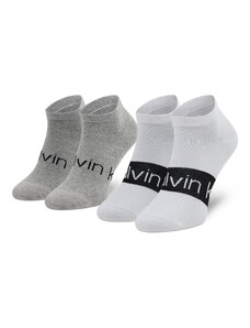 Комплект 2 чифта къси чорапи мъжки Calvin Klein 701218712 White 001