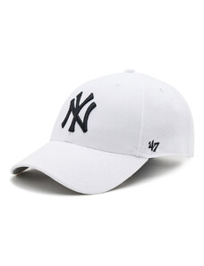 Шапка с козирка 47 Brand New York Yankees B-MVP17WBV-WHF White