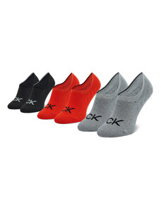Комплект 3 чифта къси чорапи мъжки Calvin Klein 701218723 Red Combo