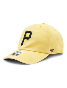 Шапка с козирка 47 Brand MLB Pittsburgh Pirates Double Under '47 CLEAN UP BAS-DBLUN920GWS-MZ06 Maize