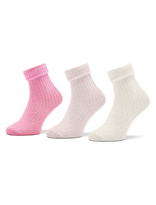 Комплект 3 чифта дълги чорапи детски United Colors Of Benetton 6AO3F211S 934 Розов