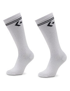 Комплект 2 чифта дълги чорапи дамски Converse E1025W-2009 Бял