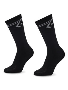 Комплект 2 чифта дълги чорапи дамски Converse E1025B-2009 Черен