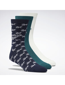 Дълги чорапи unisex Reebok Classics Fold-Over Crew Socks 3 Pairs H47533 midnight pine