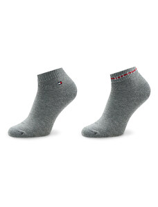 Комплект 2 чифта къси чорапи мъжки Tommy Hilfiger 701222187 Grey Melange 002