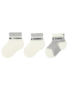 Комплект 3 чифта дълги чорапи детски Tommy Hilfiger 701222675 Navy 014