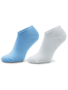 Комплект 2 чифта къси чорапи дамски Tommy Hilfiger 343024001 Light Blue/White 039