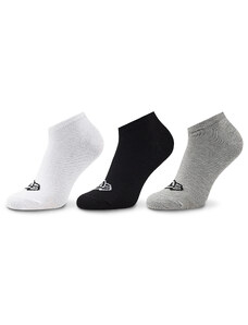 Комплект 3 чифта къси чорапи унисекс New Era Flag Sneaker 13113639 Gra/Whi/Blk