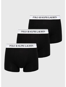 Боксерки Polo Ralph Lauren (3-pack) мъжки в черно 714830299008