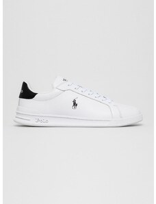 Кожени обувки Polo Ralph Lauren Hrt Ct II в бяло 809829824005