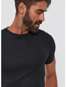 Тениска Polo Ralph Lauren (2 броя) мъжка в черно с изчистен дизайн 714835960001
