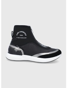 Обувки Karl Lagerfeld в черно с равна подметка