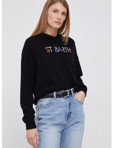 Вълнен пуловер MC2 Saint Barth дамски в черно