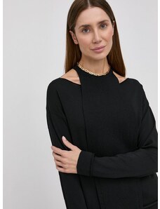 Пуловер Liviana Conti дамски в черно от лека материя