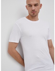 Памучна тениска MICHAEL Michael Kors в бяло с изчистен дизайн