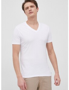 Памучна тениска Michael Kors в бяло с изчистен дизайн