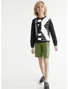 Детски къси панталони Karl Lagerfeld в зелено