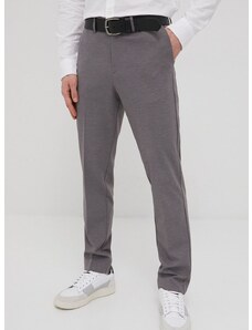 Панталони Premium by Jack&Jones мъжко в сиво с кройка по тялото