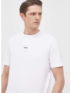 Тениска BOSS BOSS ORANGE в бяло с изчистен дизайн 50473278