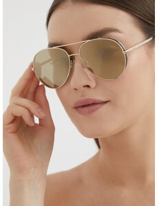 Слънчеви очила Guess дамски в златисто