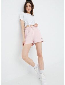 Къси панталони Karl Kani в розово с апликация със стандартна талия