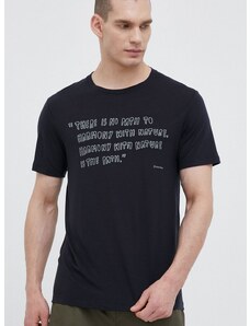 Тениска Houdini Tree Message в черно с принт