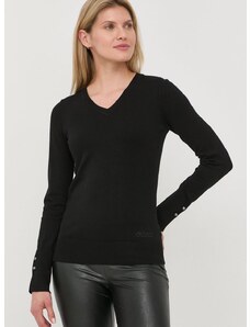 Пуловер Guess GENA дамски в черно от лека материя W2YR31 Z2V62