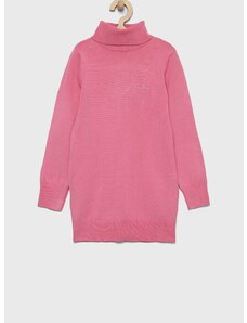 Детски пуловер Guess в розово от лека материя