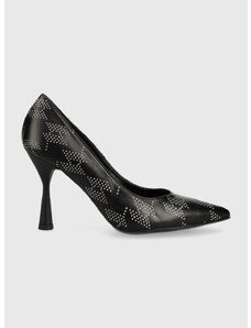Обувки с висок ток Karl Lagerfeld Panache Hi в черно KL30875