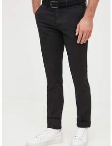 Панталони Tommy Hilfiger в черно с кройка тип чино MW0MW26619