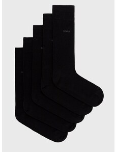 Чорапи BOSS (5 чифта) мъжки в черно 50478221