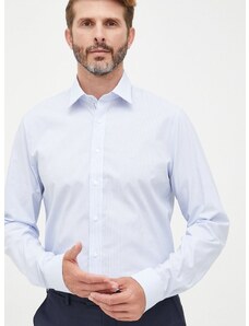 Риза Michael Kors мъжка с кройка по тялото с класическа яка