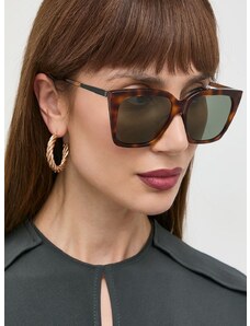 Слънчеви очила Saint Laurent в кафяво