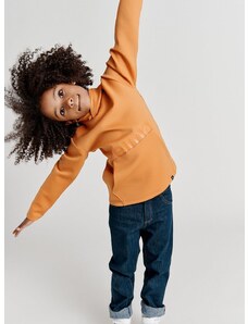 Детски суичър Reima в оранжево с принт