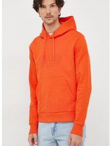 Суичър Calvin Klein в оранжево с изчистен дизайн