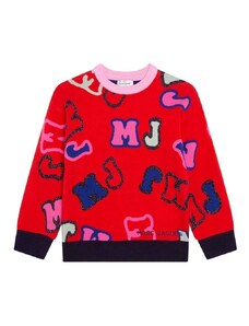 Детски пуловер Marc Jacobs в червено