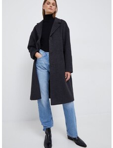 Вълнено палто Calvin Klein в сиво с преходна изолация
