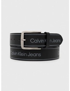Кожен колан Calvin Klein Jeans мъжки в черно