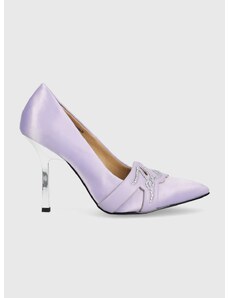 Обувки с висок ток Karl Lagerfeld Kl30919t Sarabande в лилаво KL30919T