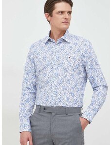 Памучна риза Tommy Hilfiger мъжка със стандартна кройка с класическа яка