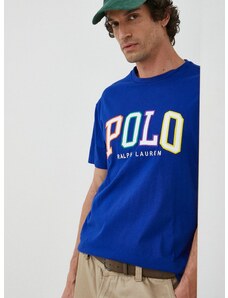 Памучна тениска Polo Ralph Lauren с апликация