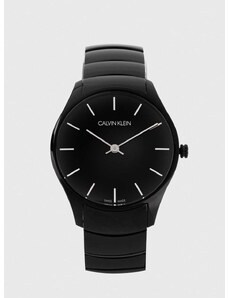 Часовник Calvin Klein дамски в черно