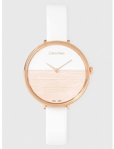 Часовник Calvin Klein дамски в бяло