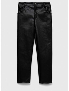 Детски панталони Guess в черно с изчистен дизайн