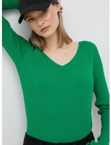 Пуловер Joop! в зелено с изчистен дизайн