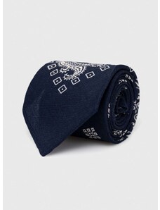 Вълнена вратовръзка Polo Ralph Lauren в тъмносиньо