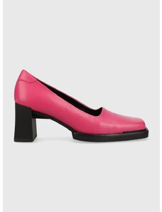 Кожени обувки с дебел ток Vagabond Shoemakers EDWINA в розово с висок ток 5310.101.46
